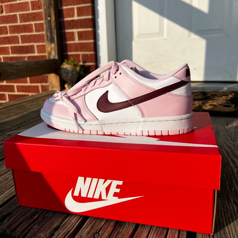 Nike dunk pink and beetroot